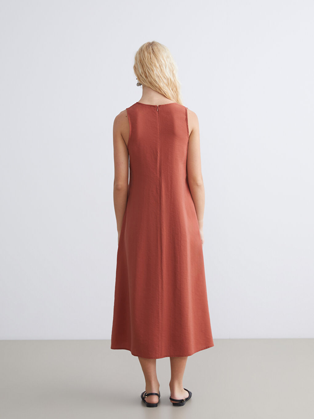 XSIDE Crew Neck Modal Blend Dress -S5S339Z8-F8C