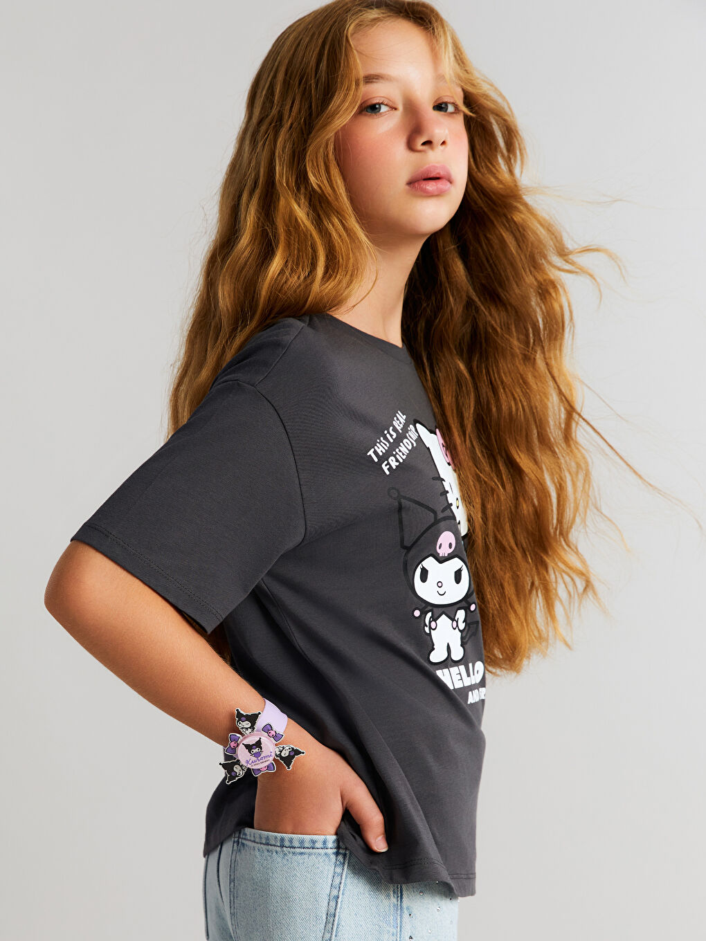 Kuromi Printed Girls' Bracelet