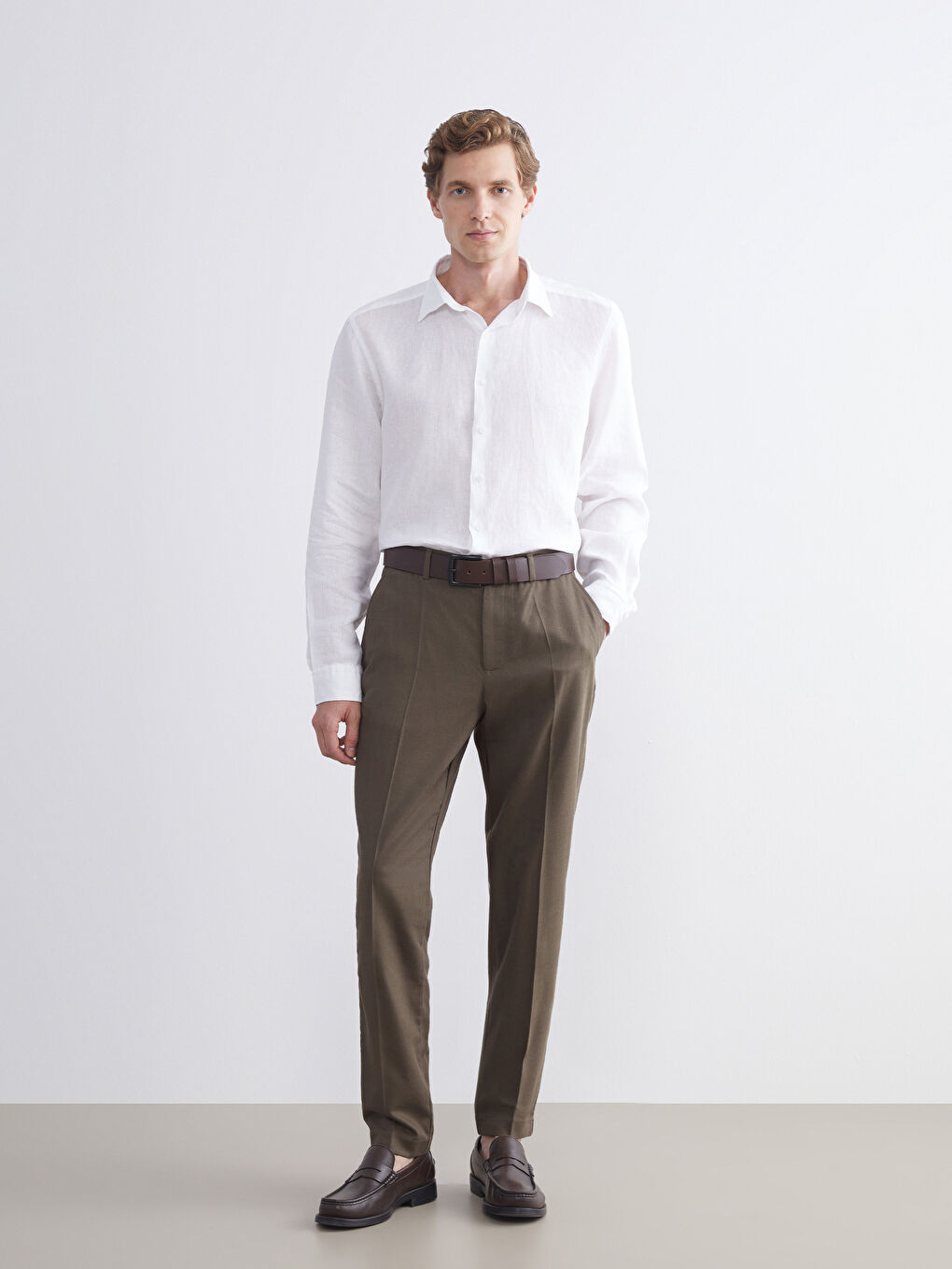 LCWAIKIKI Formal Slim Fit Twill Men's Trousers -S5S355Z8-YH2