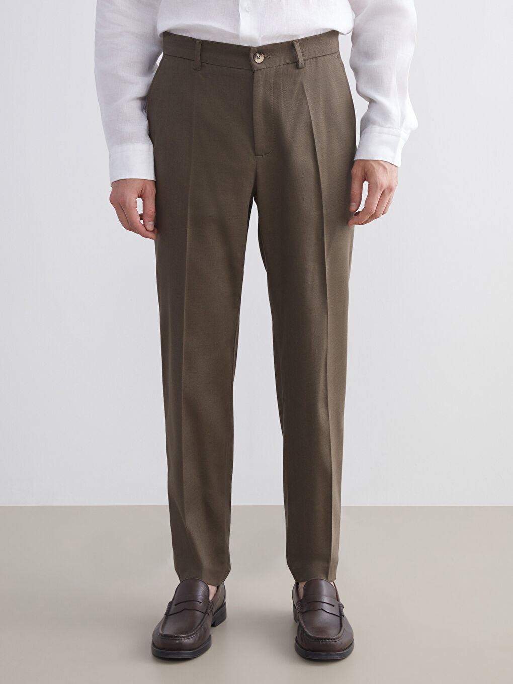 LCWAIKIKI Formal Slim Fit Twill Men's Trousers -S5S355Z8-YH2