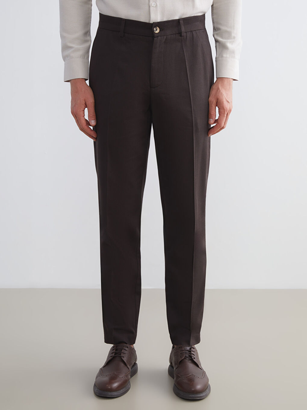 LCWAIKIKI Formal Slim Fit Twill Men's Trousers -S5S355Z8-ZUU