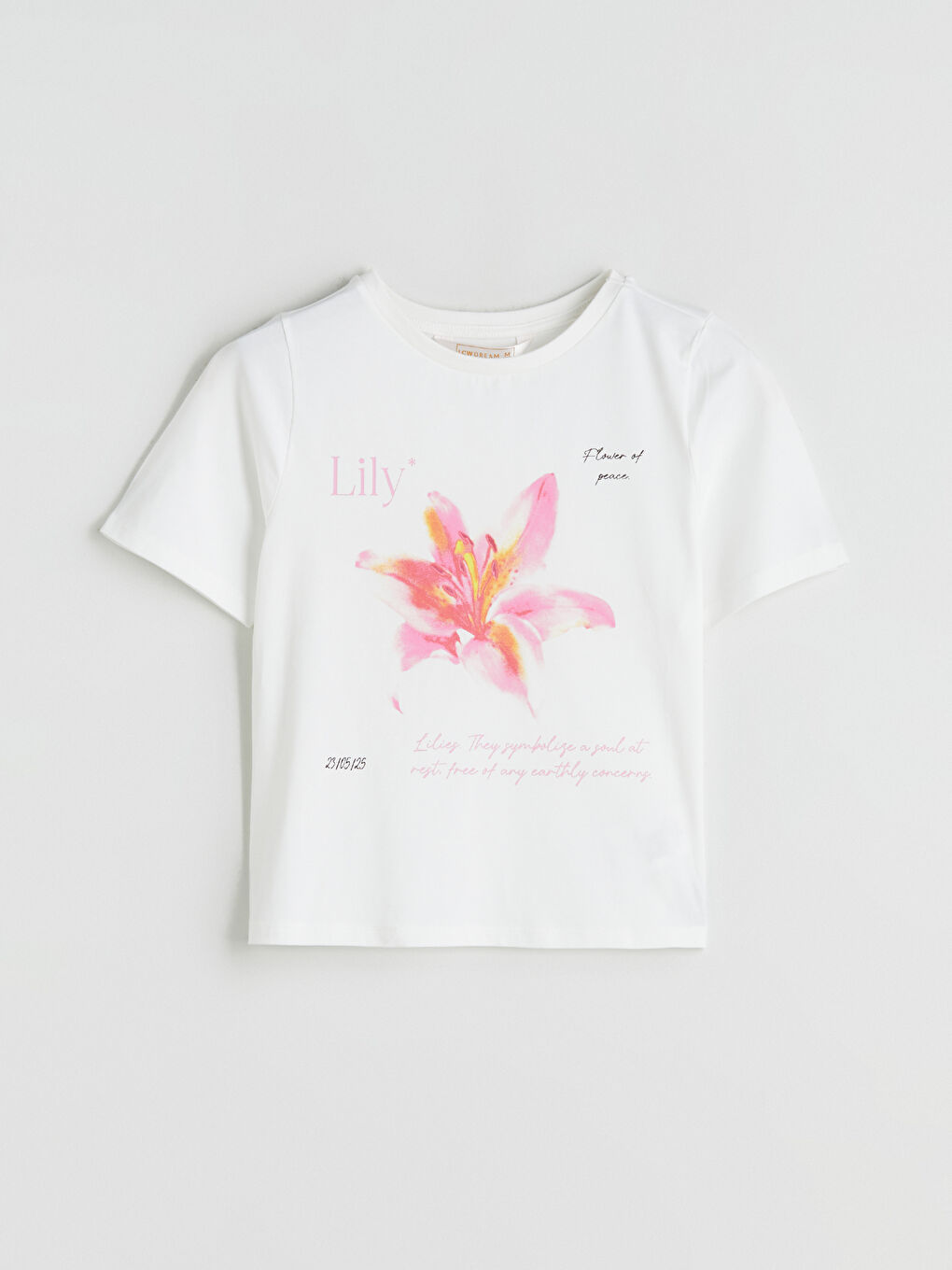 Pembe Bisiklet Yaka Baskılı Kadın Şortlu Pijama Takımı-5