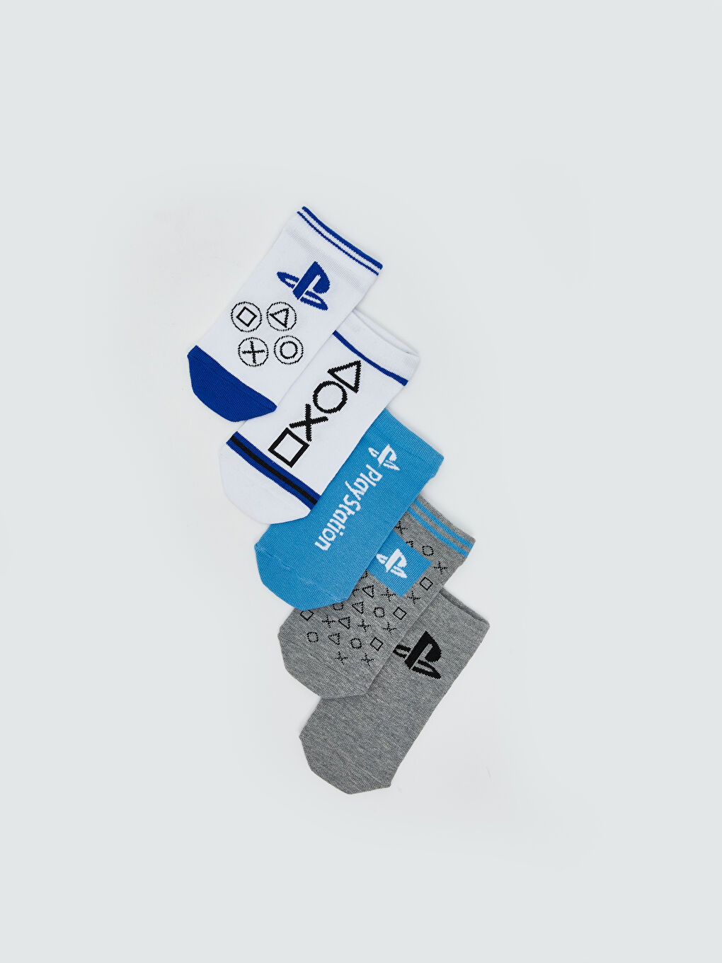 Karışık PlayStation Desenli Erkek Çocuk Patik Çorap 5'li-2