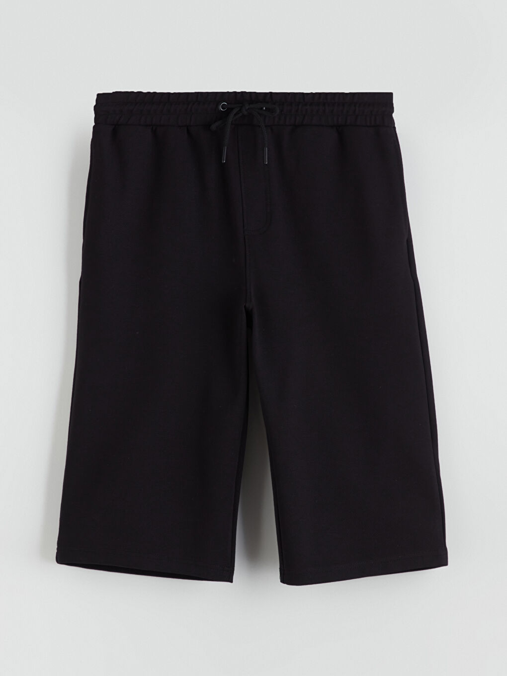 Siyah Standart Kalıp Erkek Şort-4