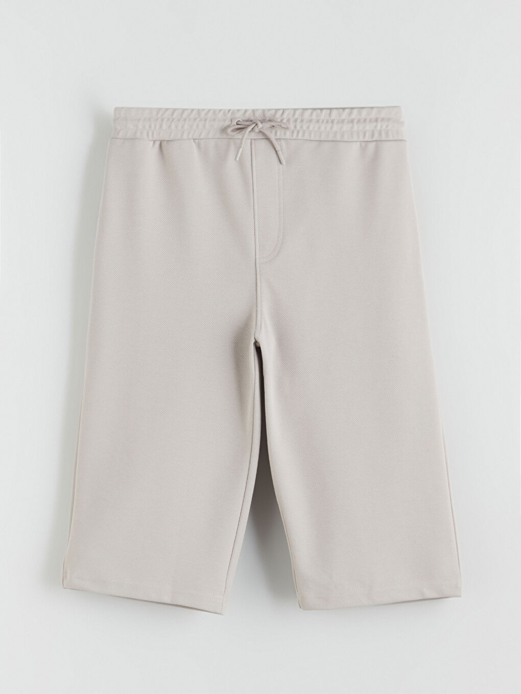 Bej Standart Kalıp Erkek Şort-4