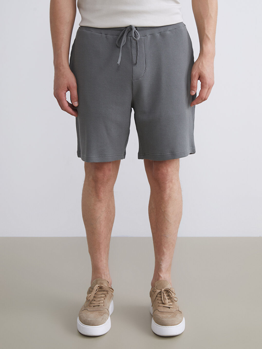 LCW Vision Standard Pattern Combed Cotton Men's Shorts -S5S380Z8-13E