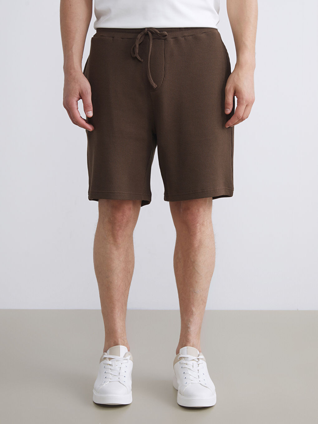 LCW Vision Standard Pattern Combed Cotton Men's Shorts -S5S380Z8-1FY