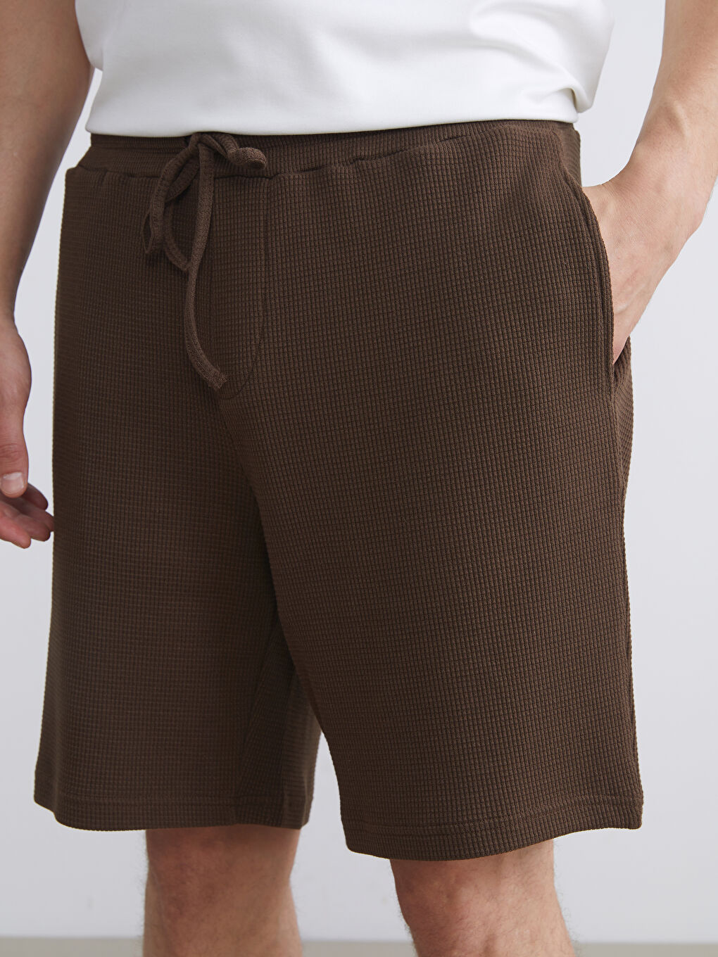 LCW Vision Standard Pattern Combed Cotton Men's Shorts -S5S380Z8-1FY