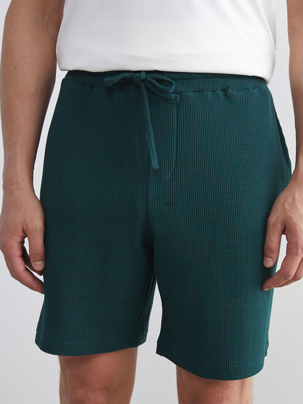 LCW Vision Standard Pattern Combed Cotton Men's Shorts -S5S380Z8-ELQ