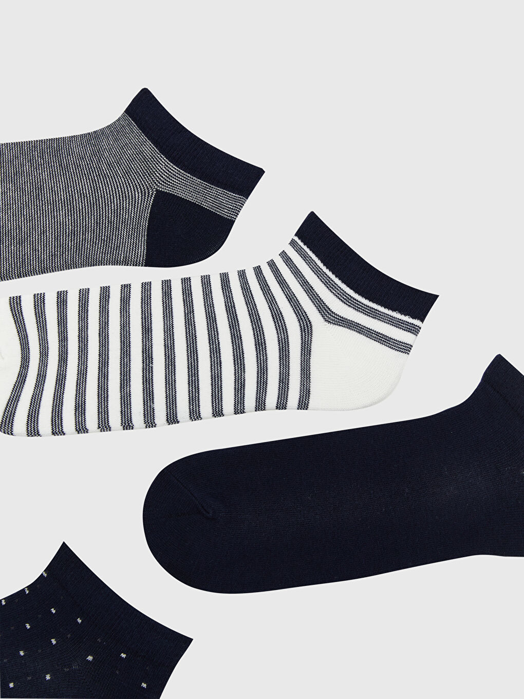 Striped Men's Trainer Socks 5 Pack-3