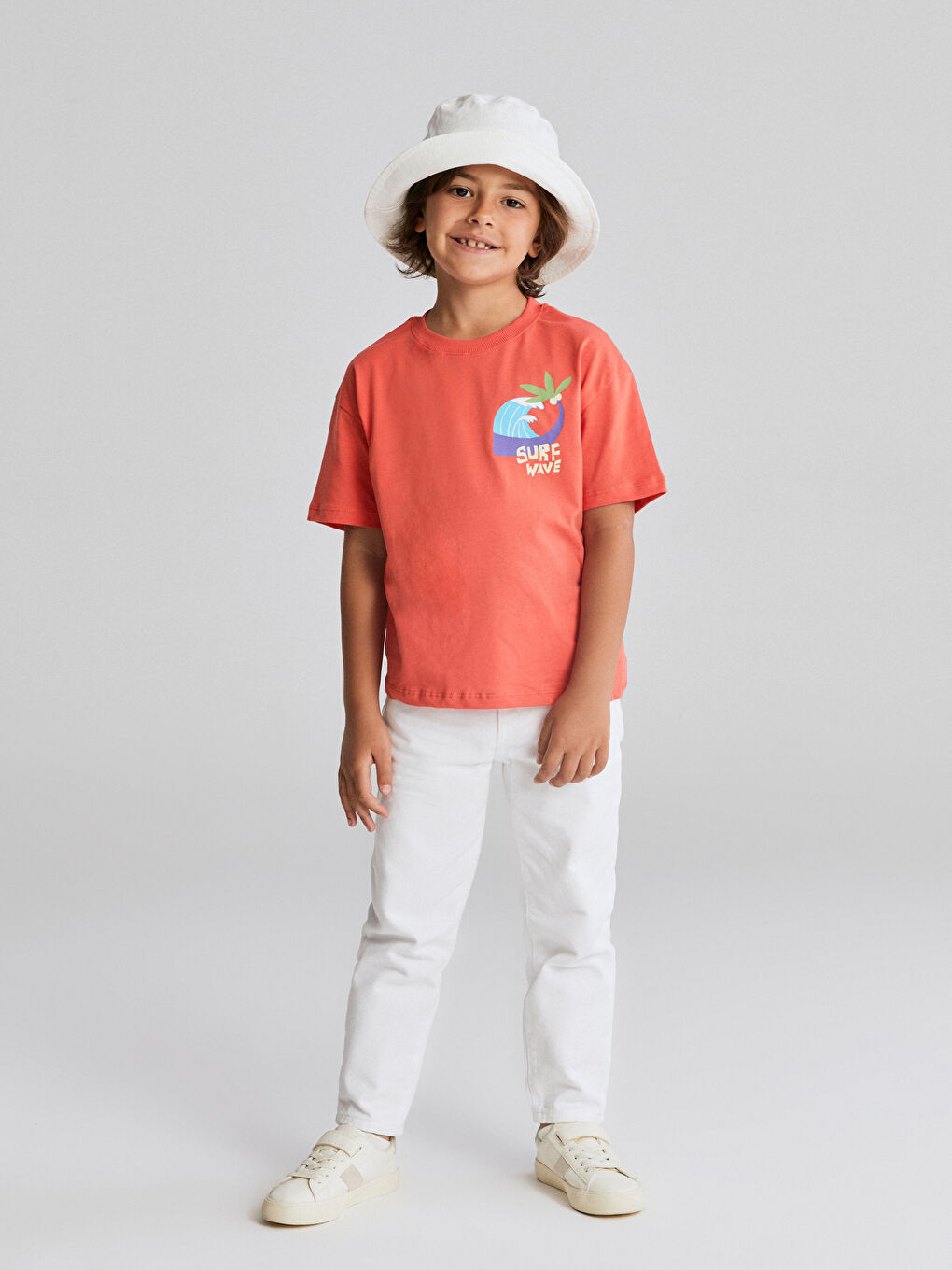 LCW Kids Crew Neck Printed Boys' T-Shirt -S5S418Z1-V39