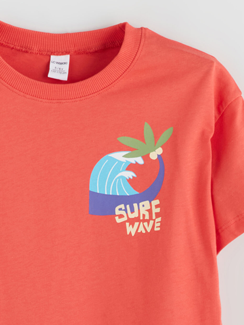 LCW Kids Crew Neck Printed Boys' T-Shirt -S5S418Z1-V39