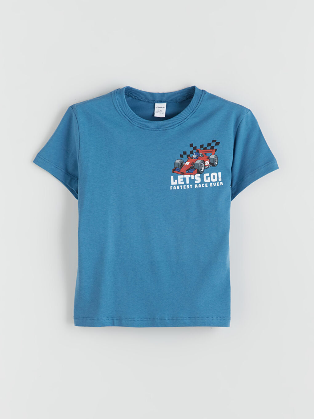 LCW Kids Crew Neck Car Printed Boys' T-Shirt -S5S420Z1-KBY
