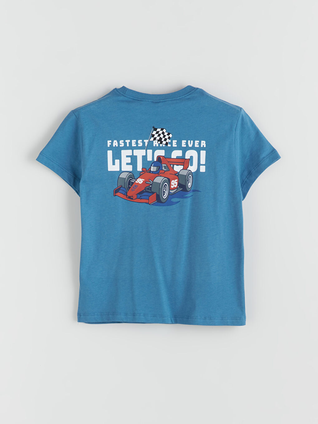 LCW Kids Crew Neck Car Printed Boys' T-Shirt -S5S420Z1-KBY