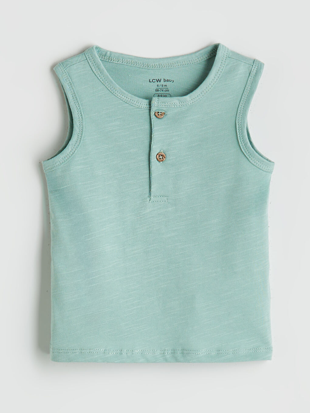 Yeşil Bisiklet Yaka Erkek Bebek Atlet