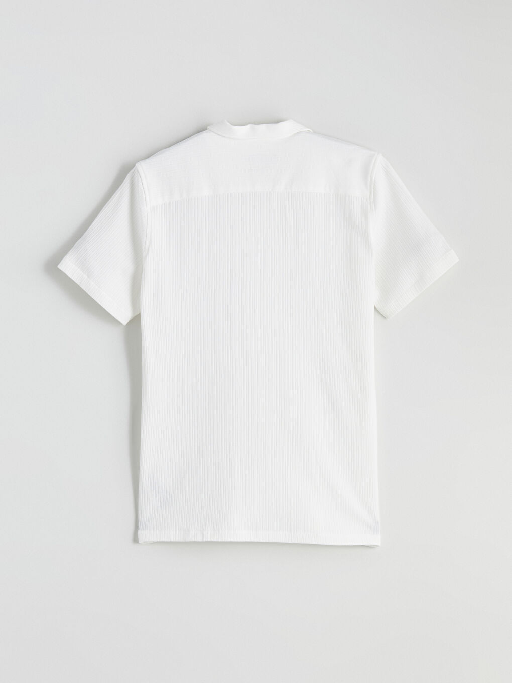 Ekru Regular Fit Resort Yaka Erkek Gömlek-5