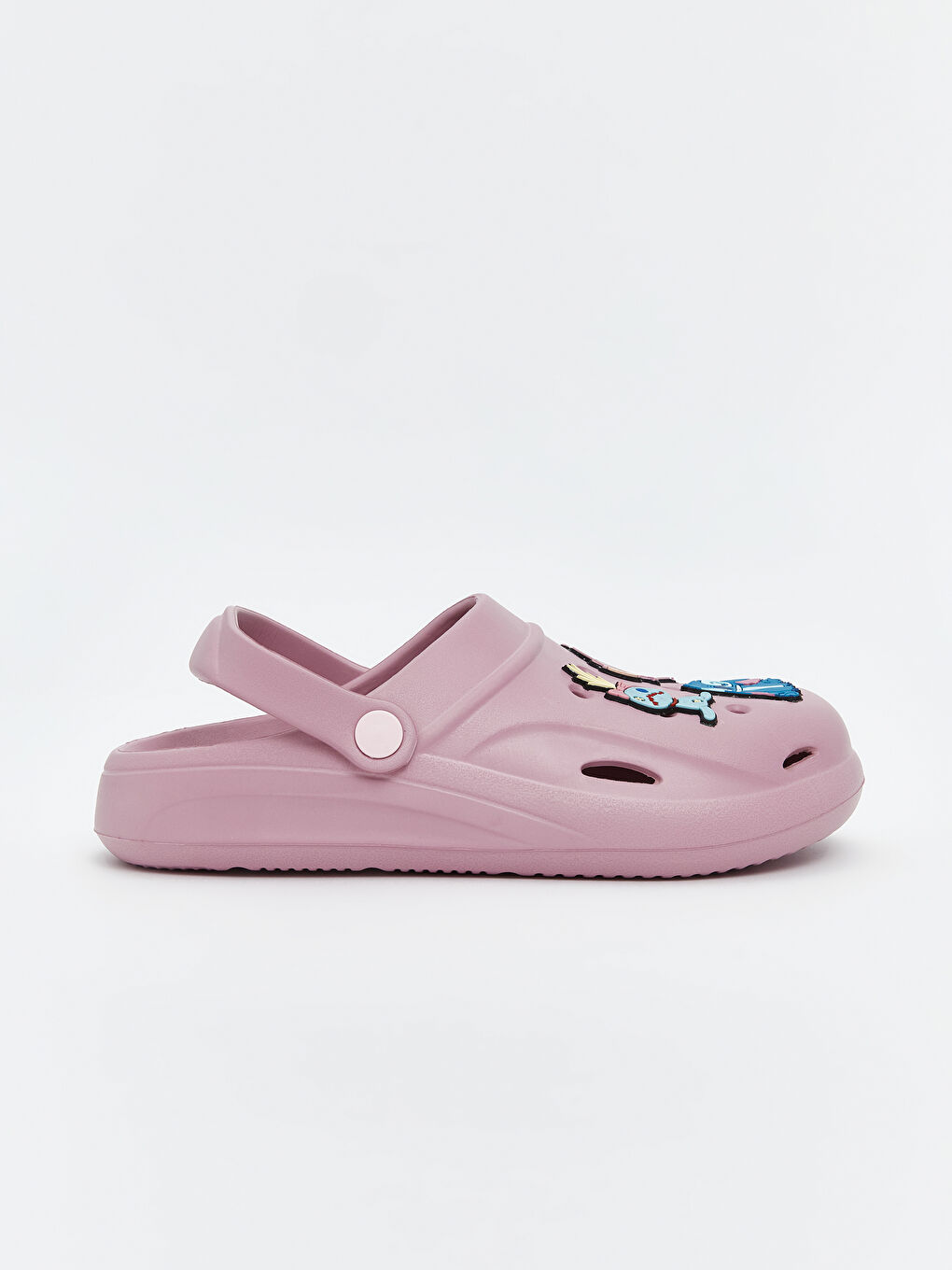 Pembe Lilo ve Stitch Baskılı Kız Çocuk Sabo Terlik-1