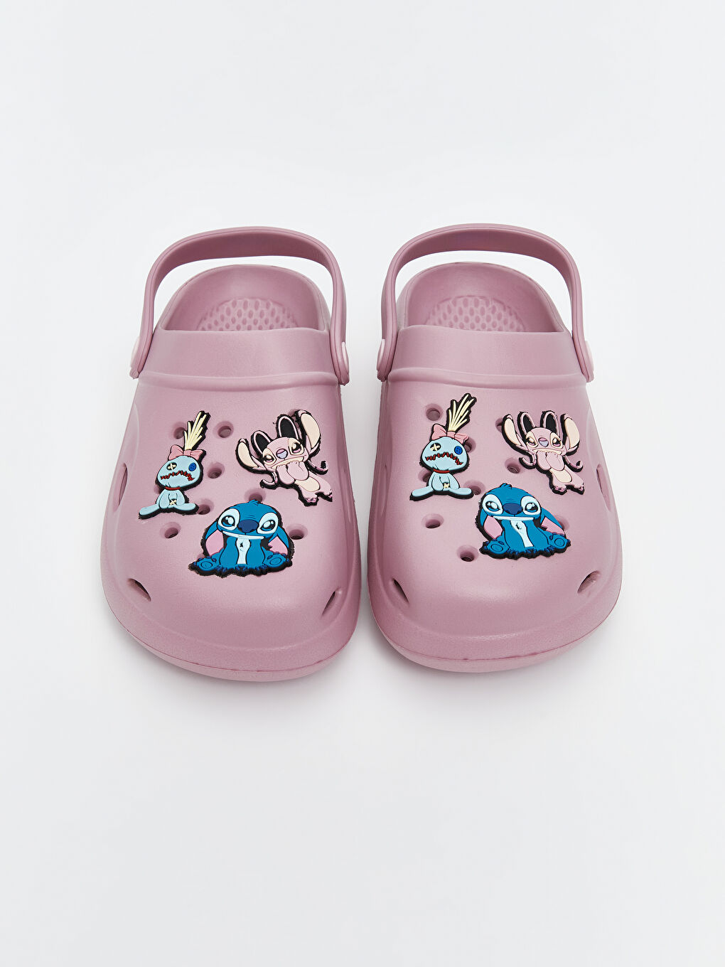 Pembe Lilo ve Stitch Baskılı Kız Çocuk Sabo Terlik-2