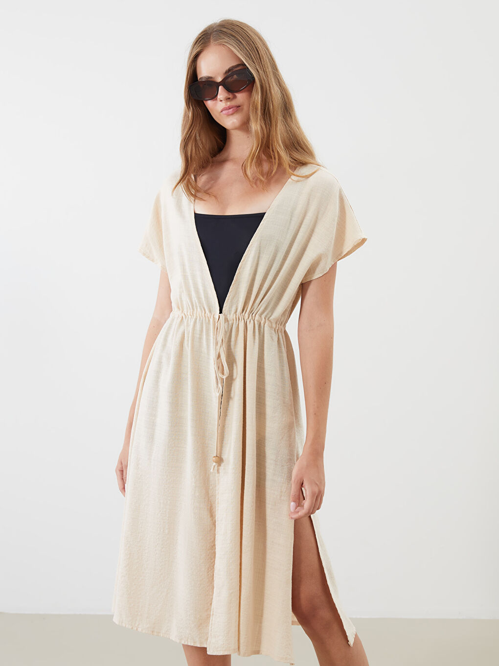 LCW DREAM Woman ECRU Beach Dress -S5S451Z8-FDU