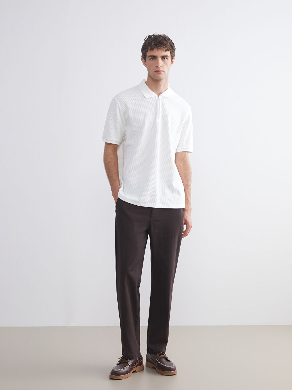 Polo Neck Jersey Men's T-Shirt-1