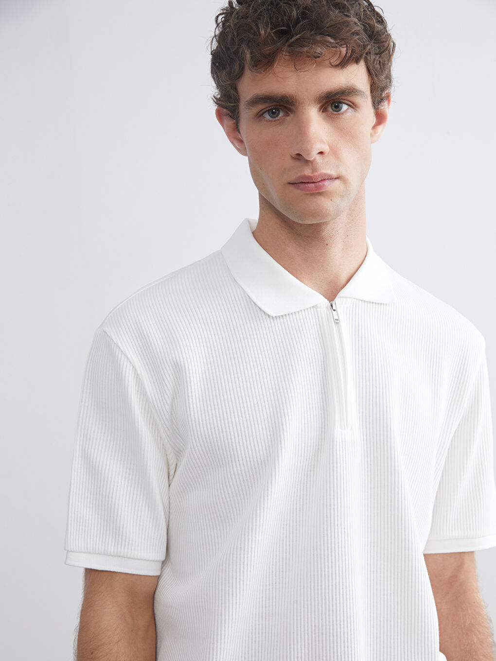 Polo Neck Jersey Men's T-Shirt-2