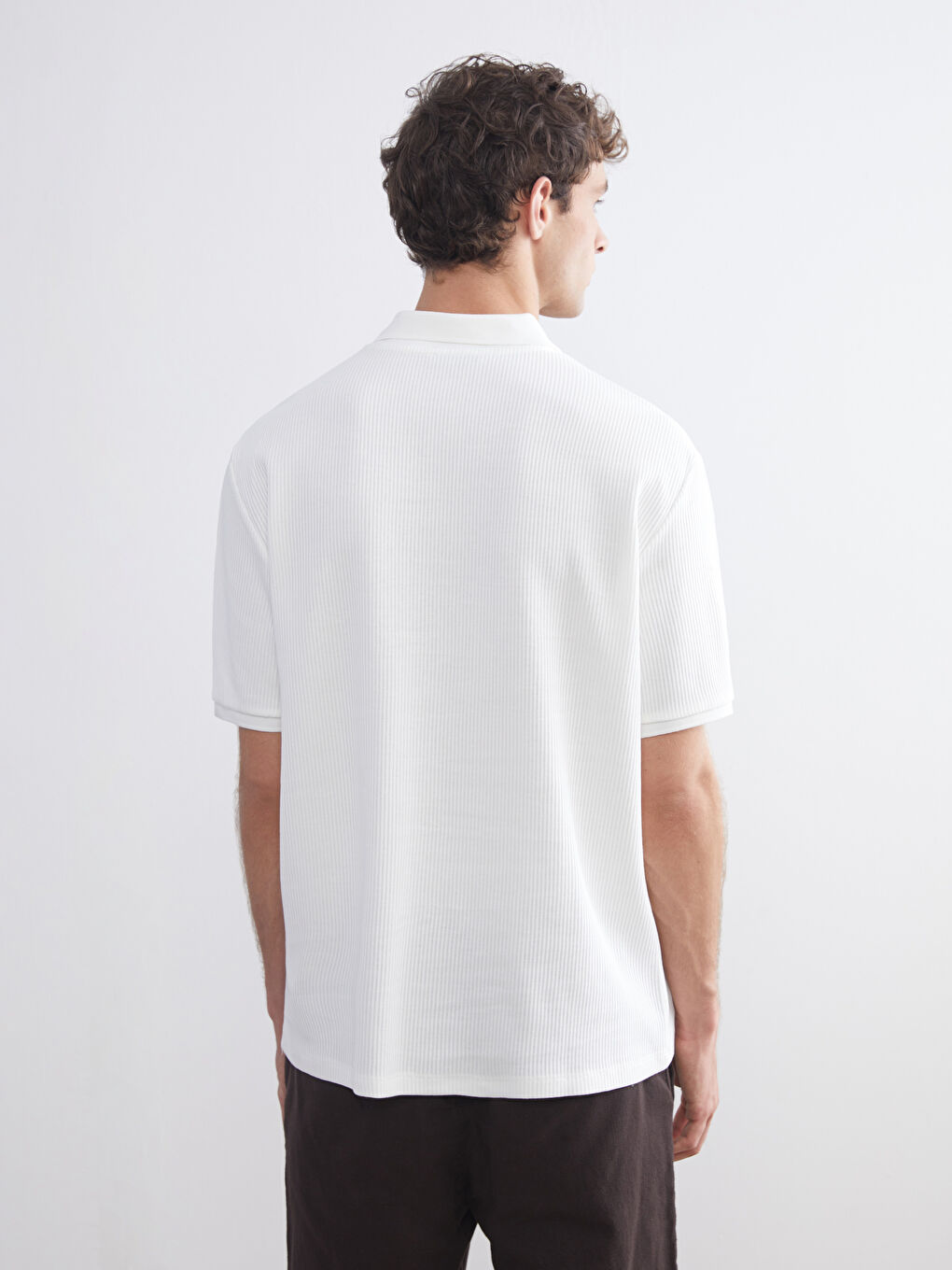 Polo Neck Jersey Men's T-Shirt-3