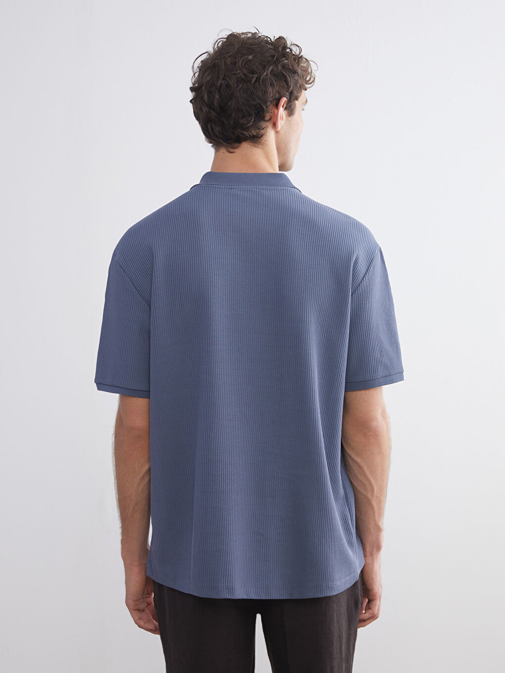 Polo Neck Jersey Men's T-Shirt-3