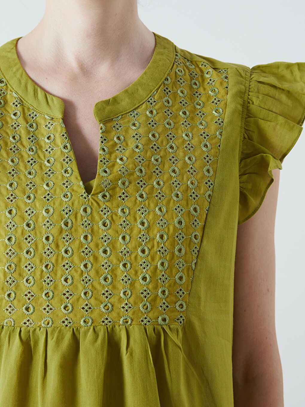 LCW Grace Woman GREEN Blouse -S5S456Z8-12N