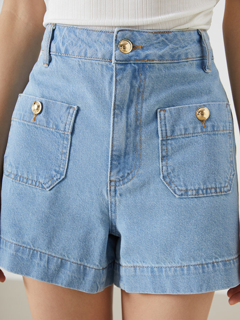 LCW Jeans Regular Fit Women's Denim Shorts -S5S481Z8-311