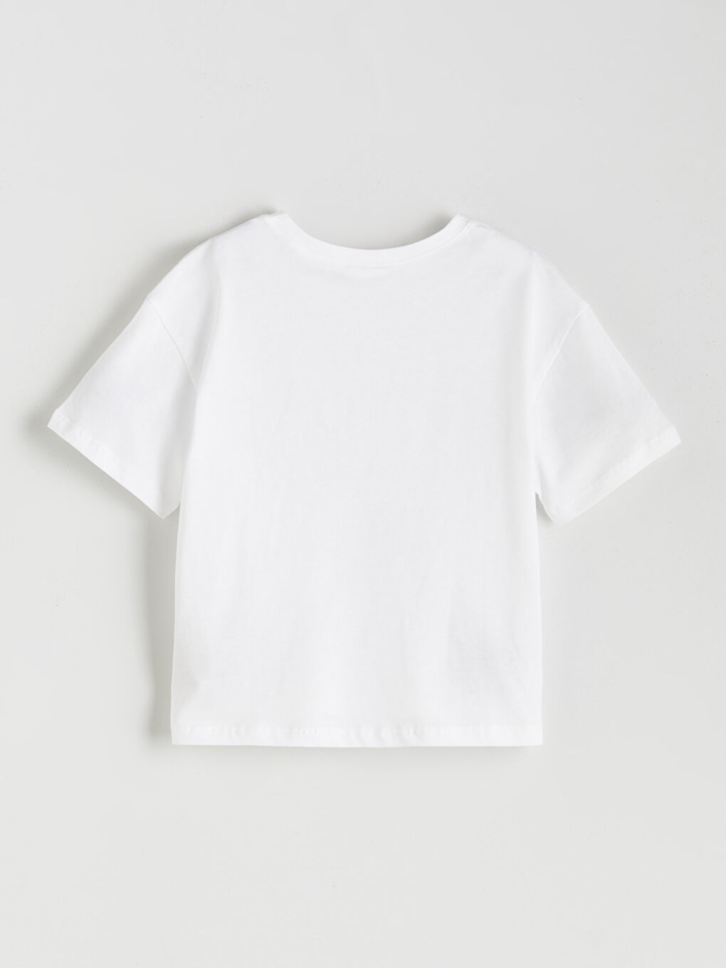 LCW Kids Crew Neck Girls' Shortie Pyjama Set -S5S493Z4-FFB