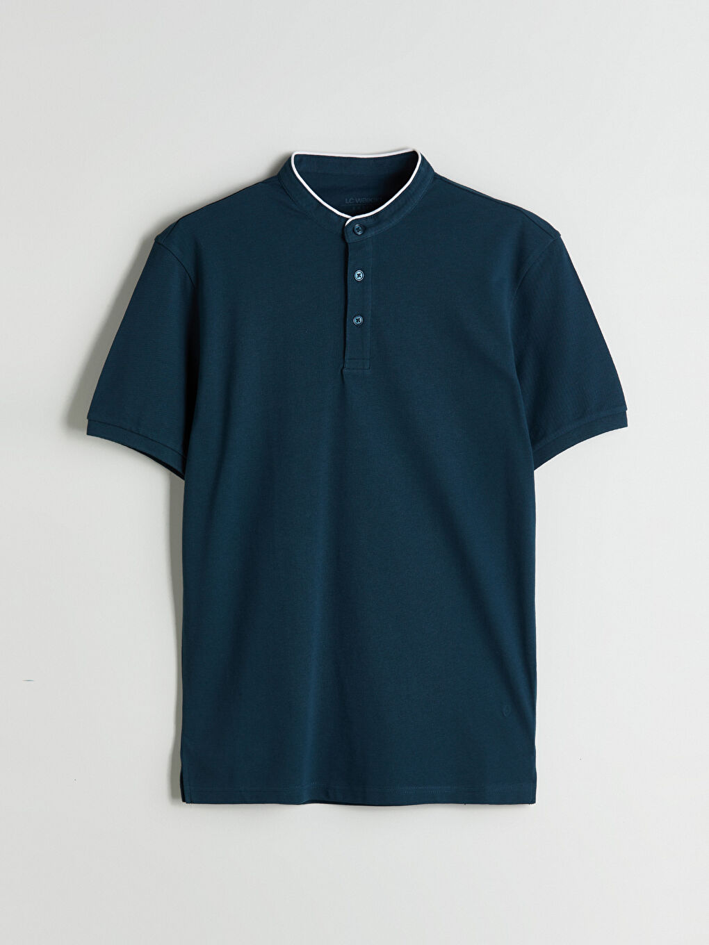 Petrol Hakim Yaka Pike Erkek Tişört-4