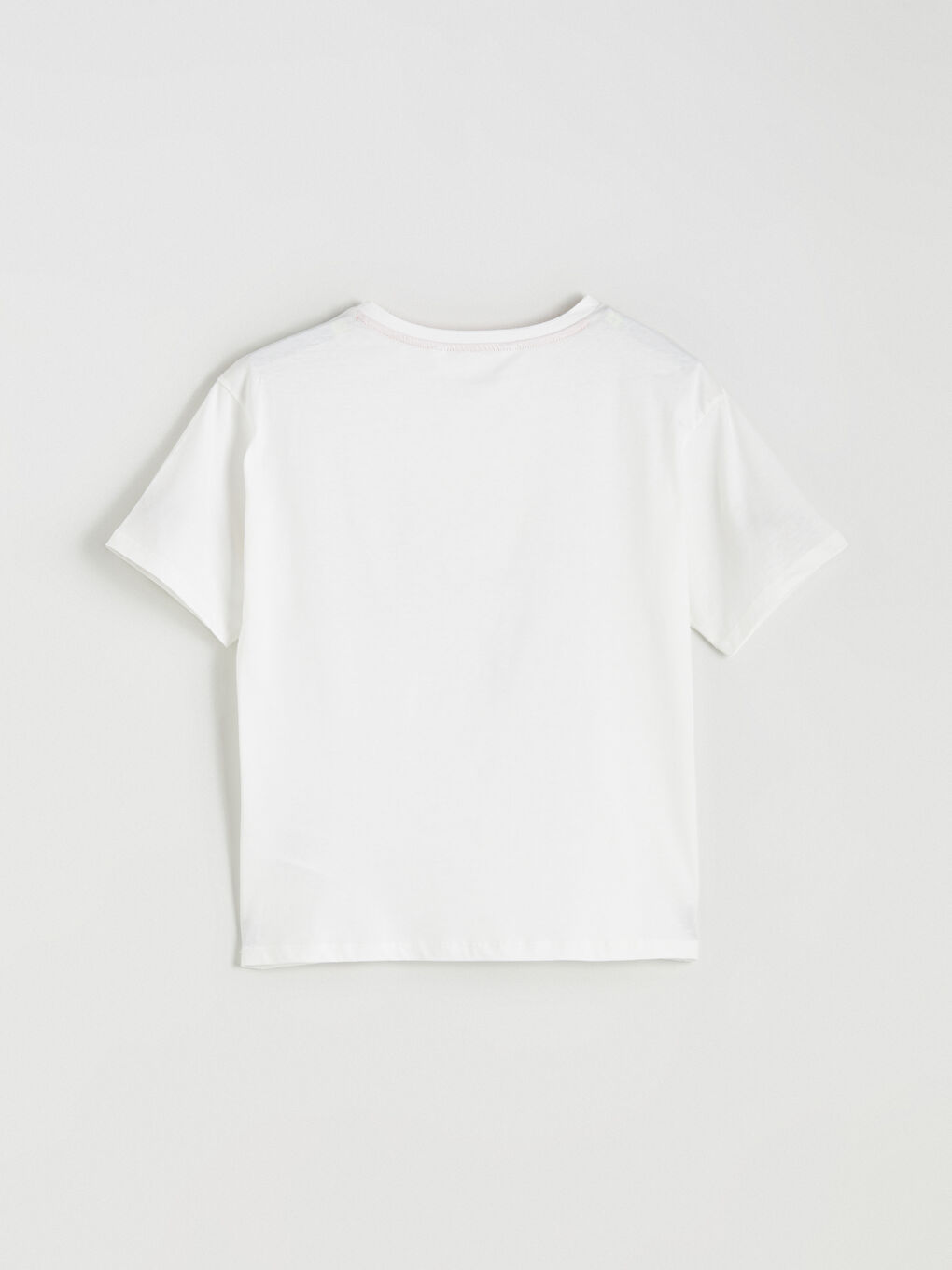 Ekru Bisiklet Yaka Ayı Teddy Baskılı Kadın Pijama Üstü-1