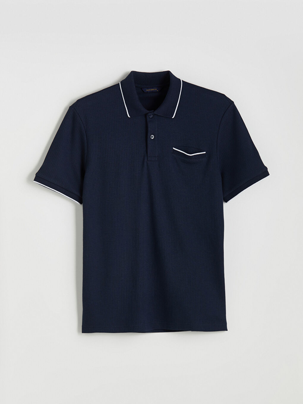 Lacivert Polo Yaka Erkek Tişört-4