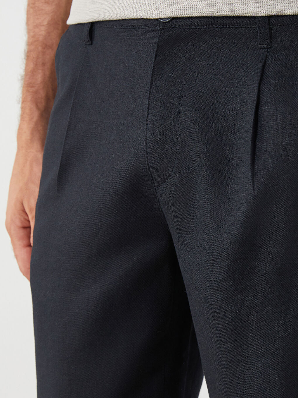 LCW Vision Standard Fit Linen Blend Men's Shorts -S5S534Z8-CVL
