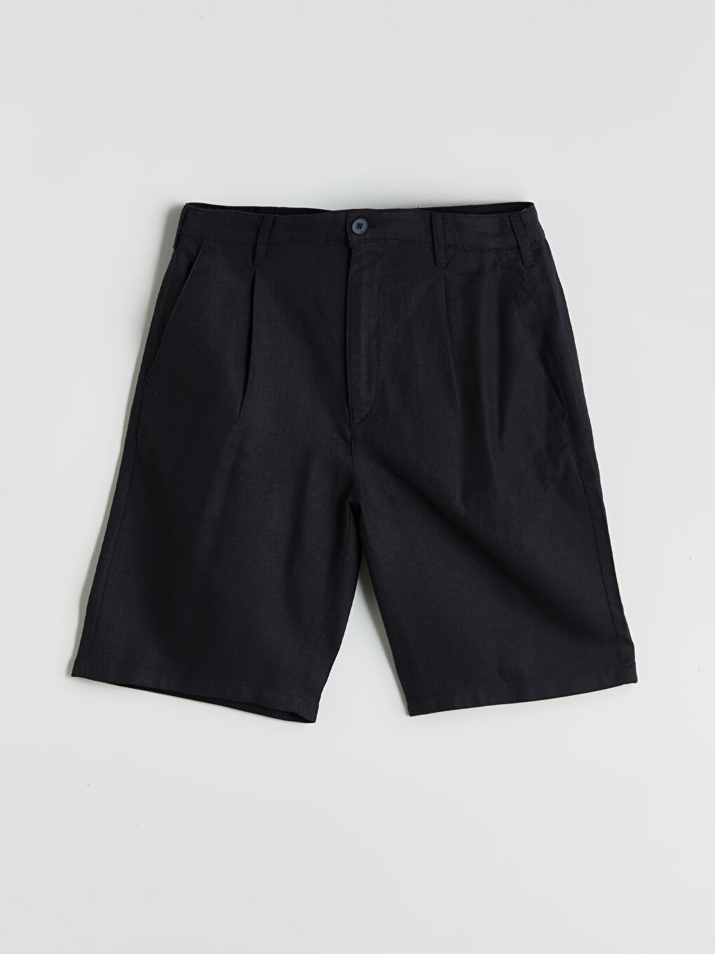 LCW Vision Standard Fit Linen Blend Men's Shorts -S5S534Z8-CVL
