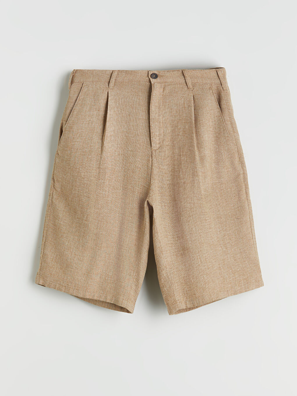 LCW Vision Standard Fit Linen Blend Men's Shorts -S5S534Z8-DU7