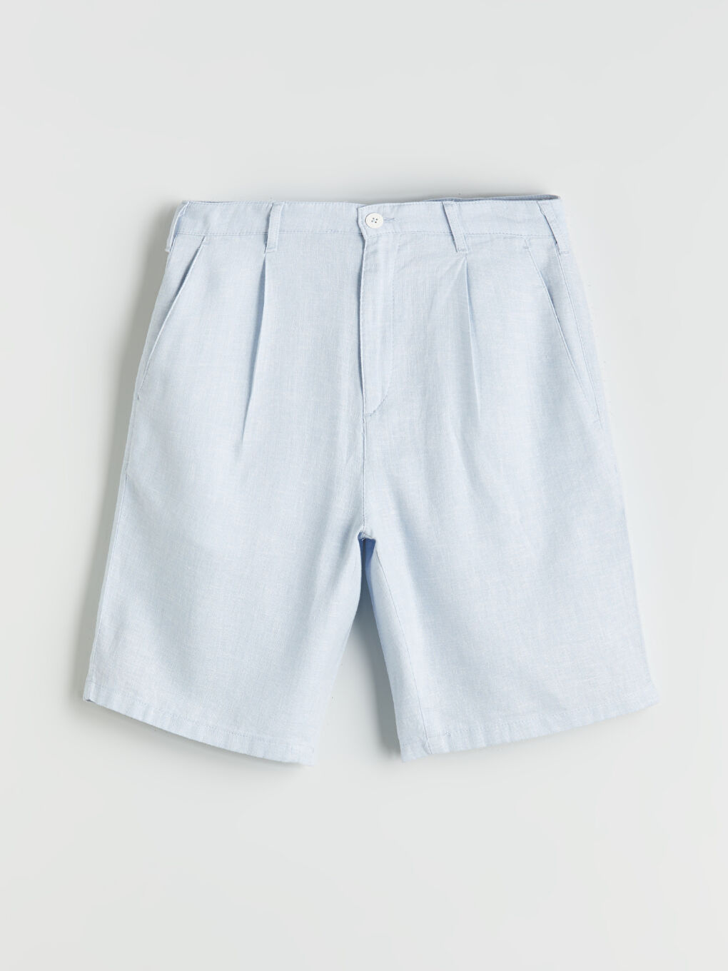 LCW Vision Standard Fit Linen Blend Men's Shorts -S5S534Z8-G6T
