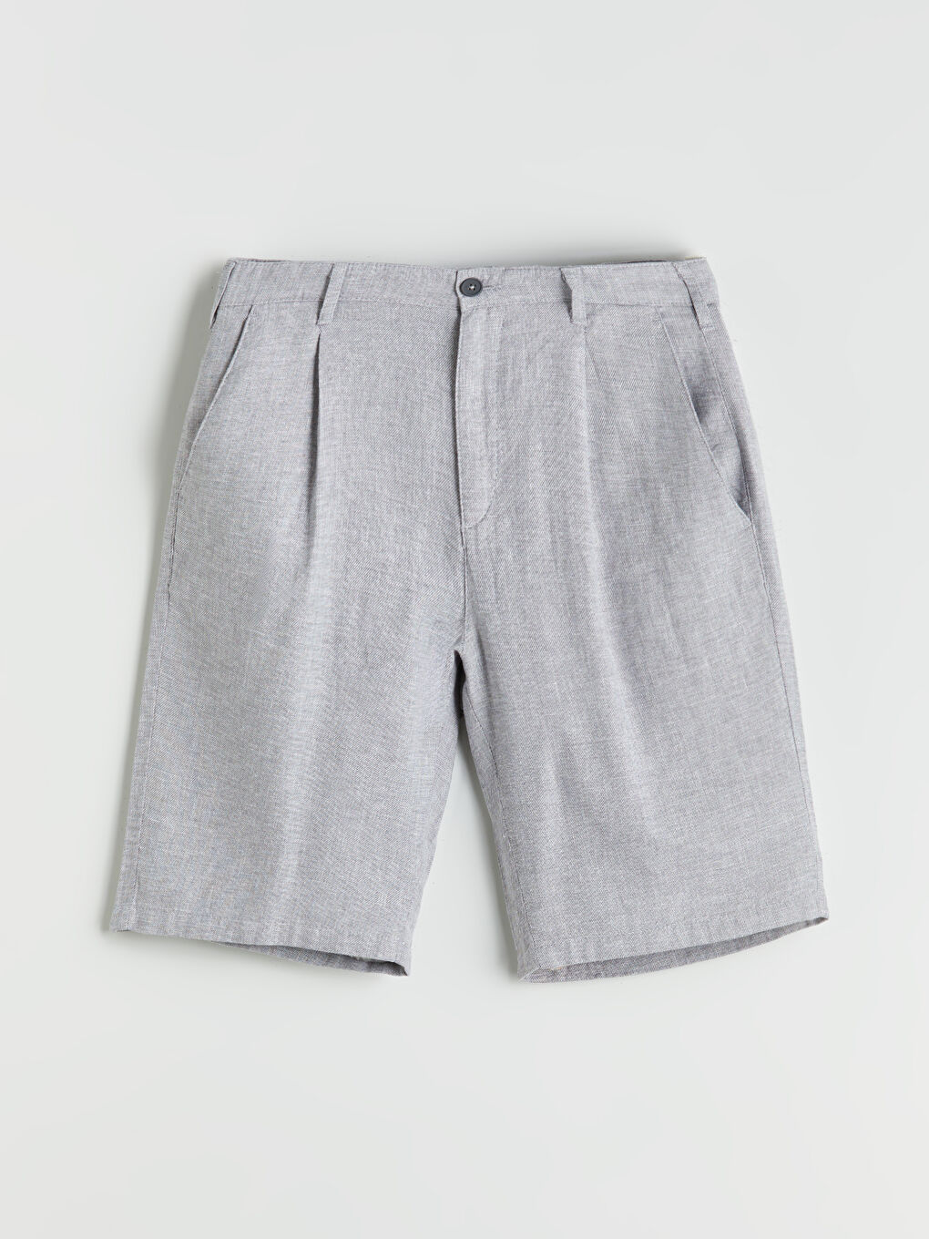 LCW Vision Standard Fit Linen Blend Men's Shorts -S5S534Z8-KAV
