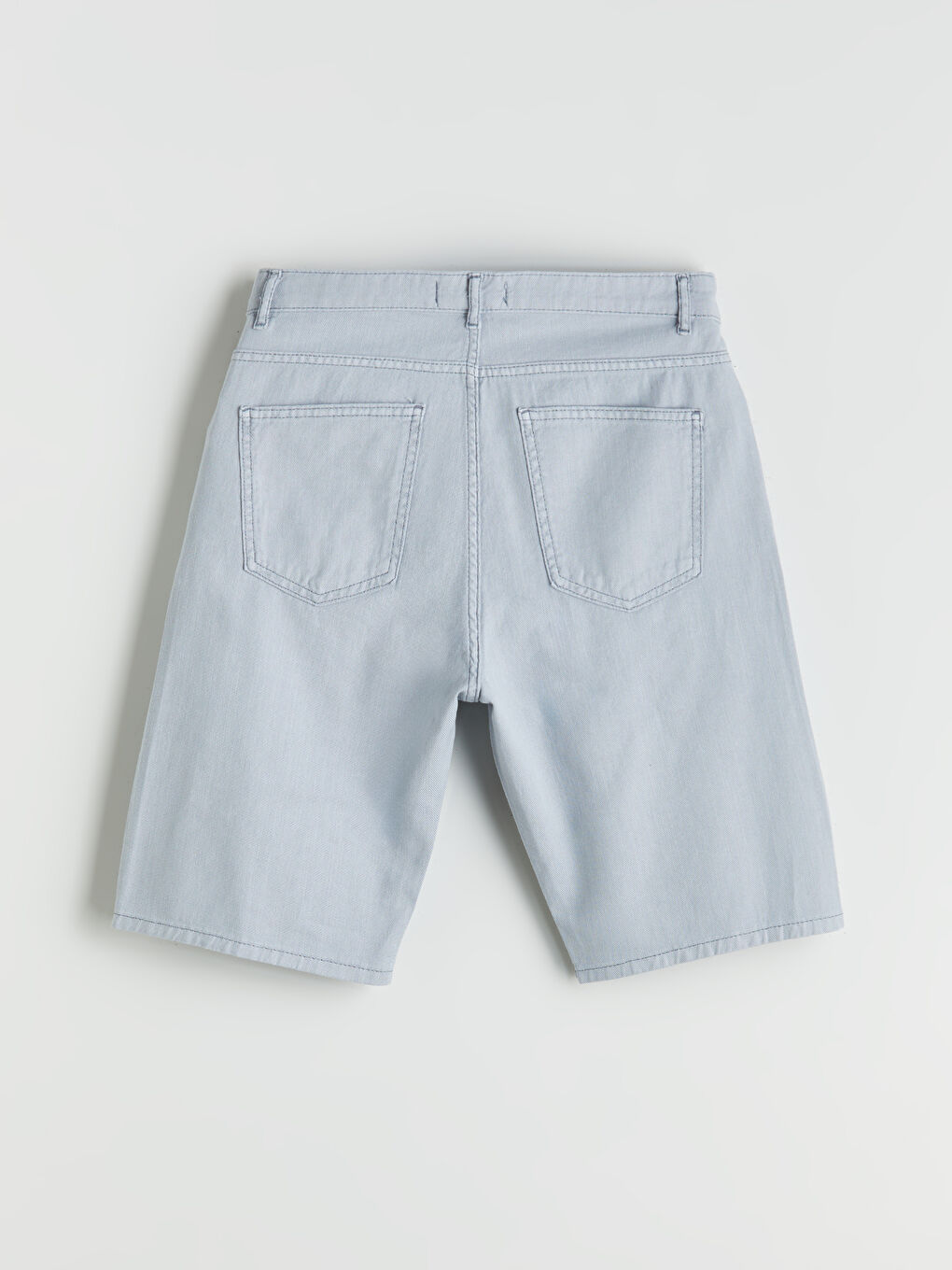 Mavi Standart Kalıp Erkek Jean Şort-5