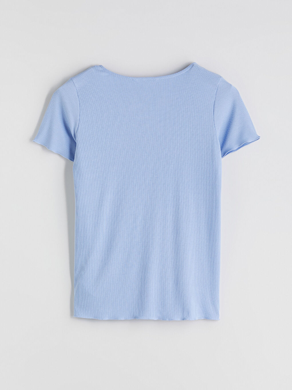 Mavi V Yaka Dokulu Hamile Pijama Takımı-6