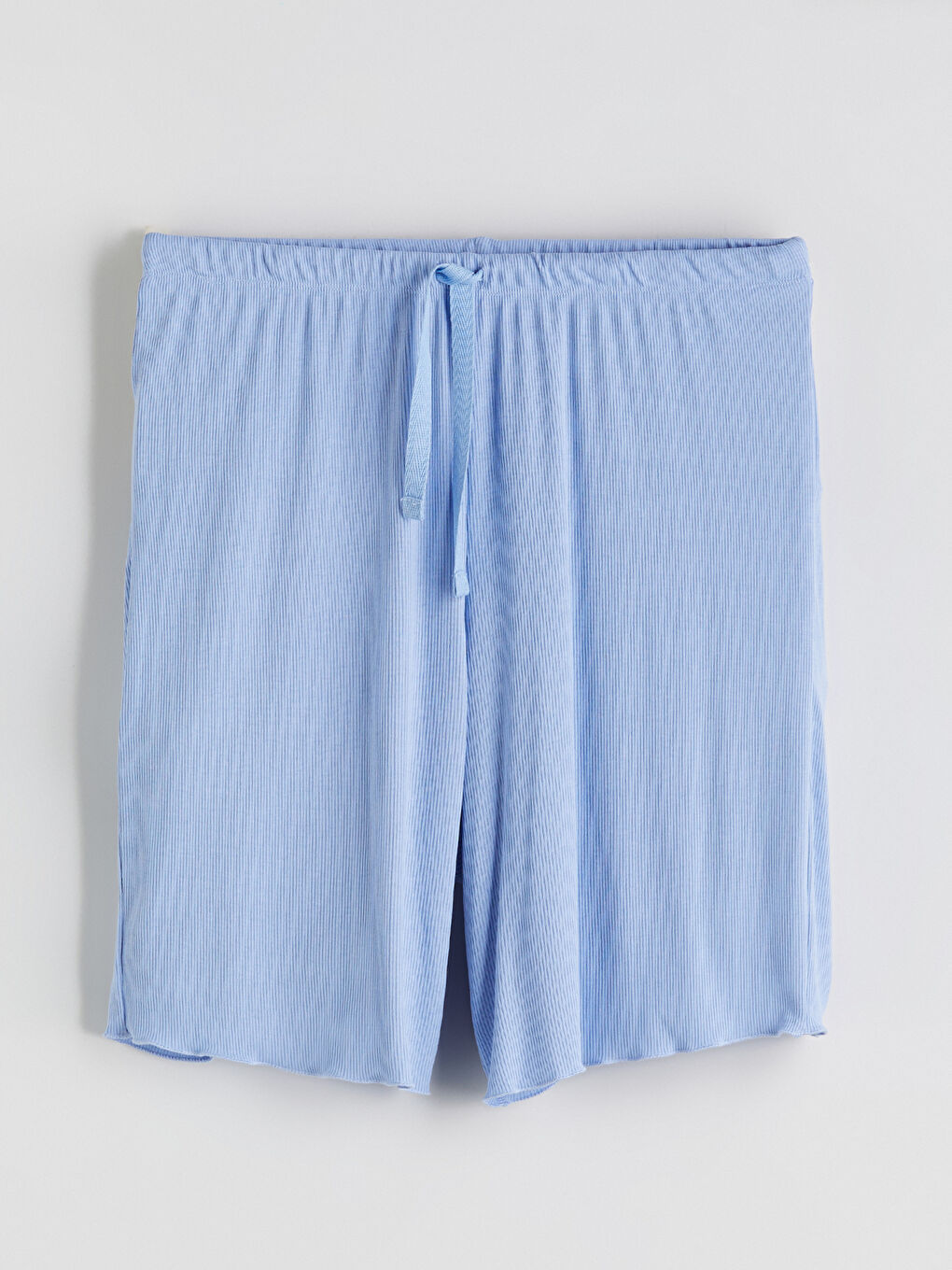 Mavi V Yaka Dokulu Hamile Pijama Takımı-7