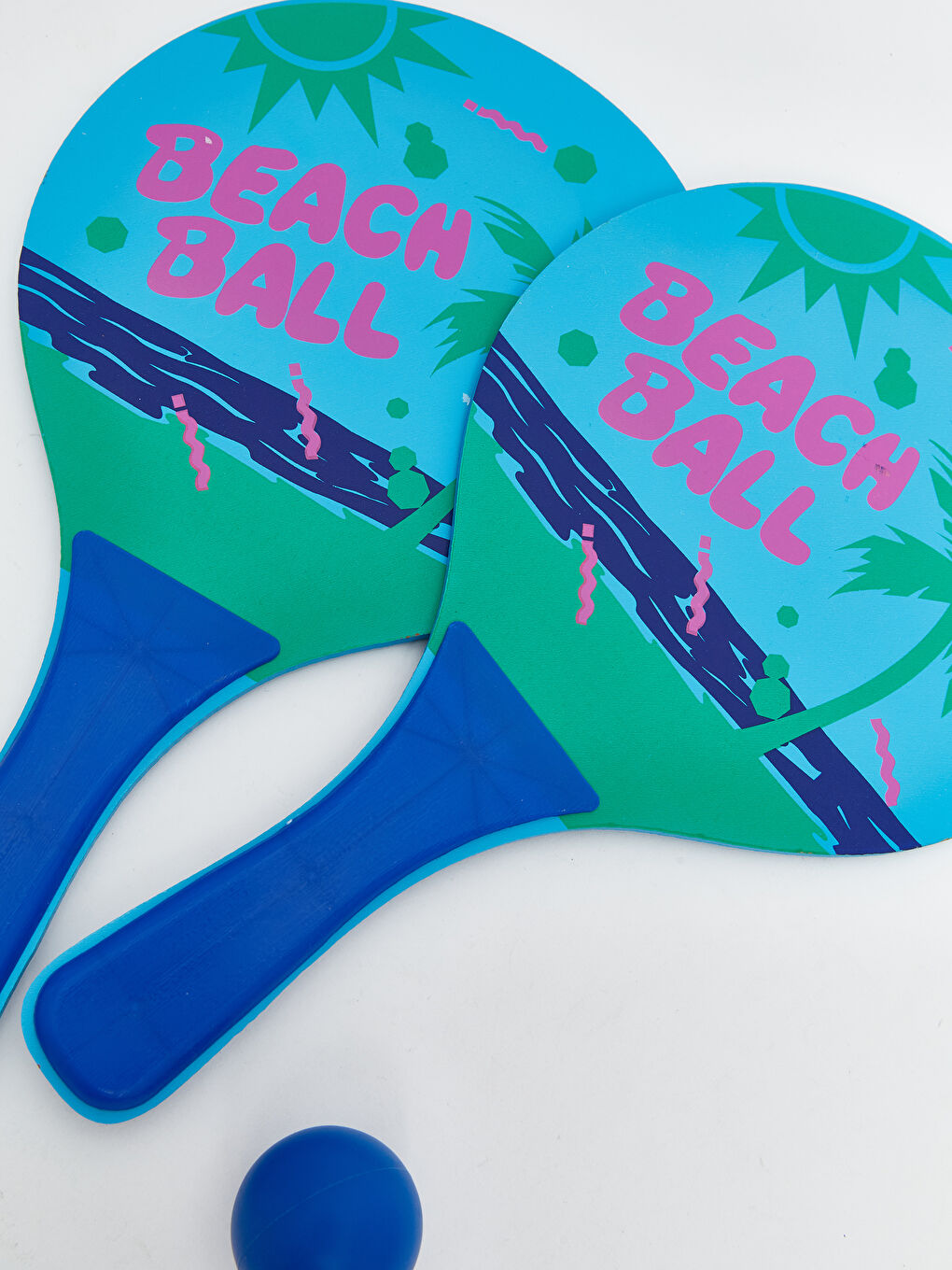 Ahşap Plaj Raketi 2'li-2