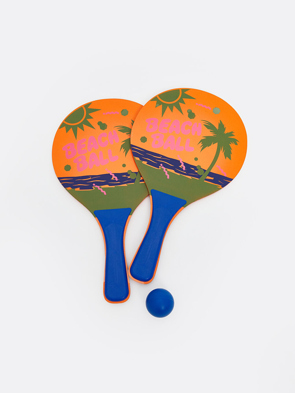 Ahşap Plaj Raketi 2'li-3