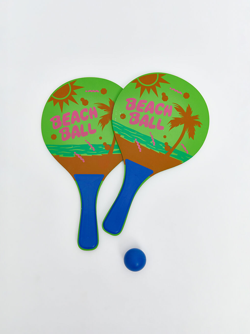 Ahşap Plaj Raketi 2'li-5