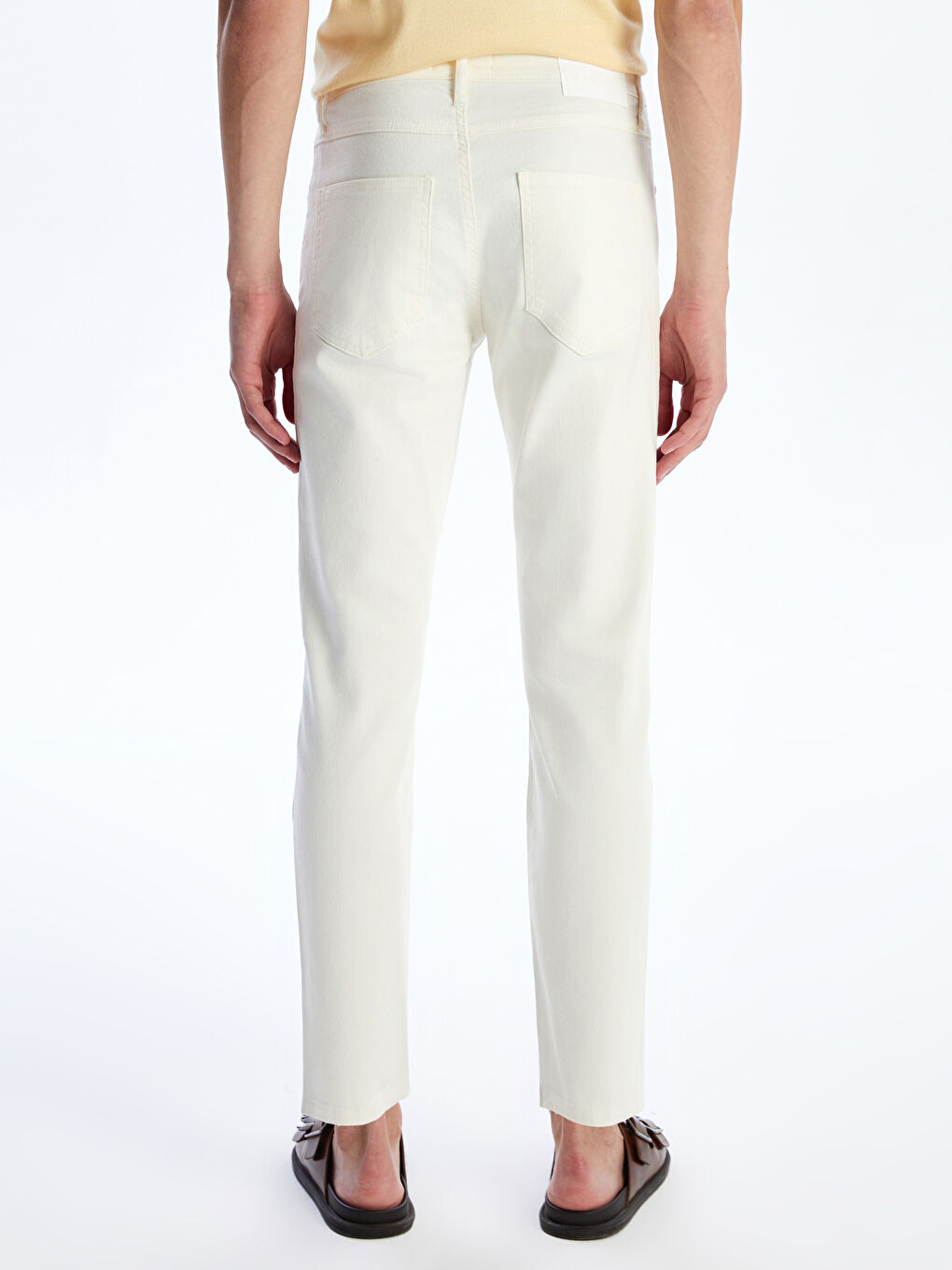 Beyaz 730 Havuç Kalıp Erkek Jean Pantolon-7