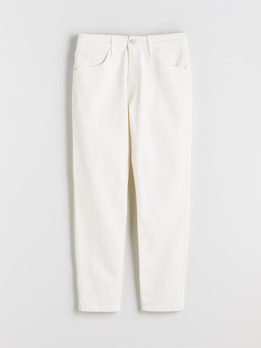 Beyaz 730 Havuç Kalıp Erkek Jean Pantolon-8