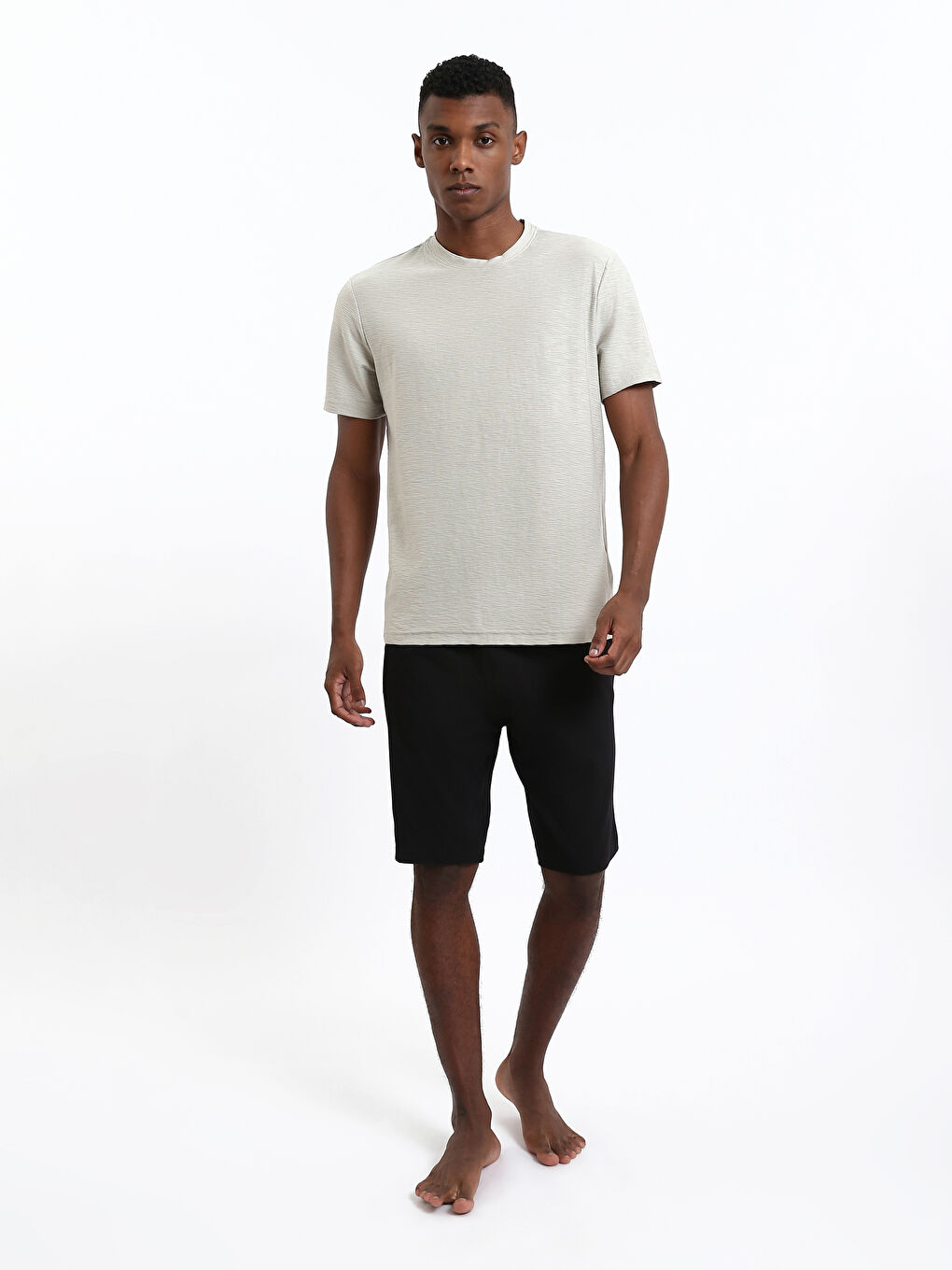 Regular Fit Men's Short Pyjama Set-1