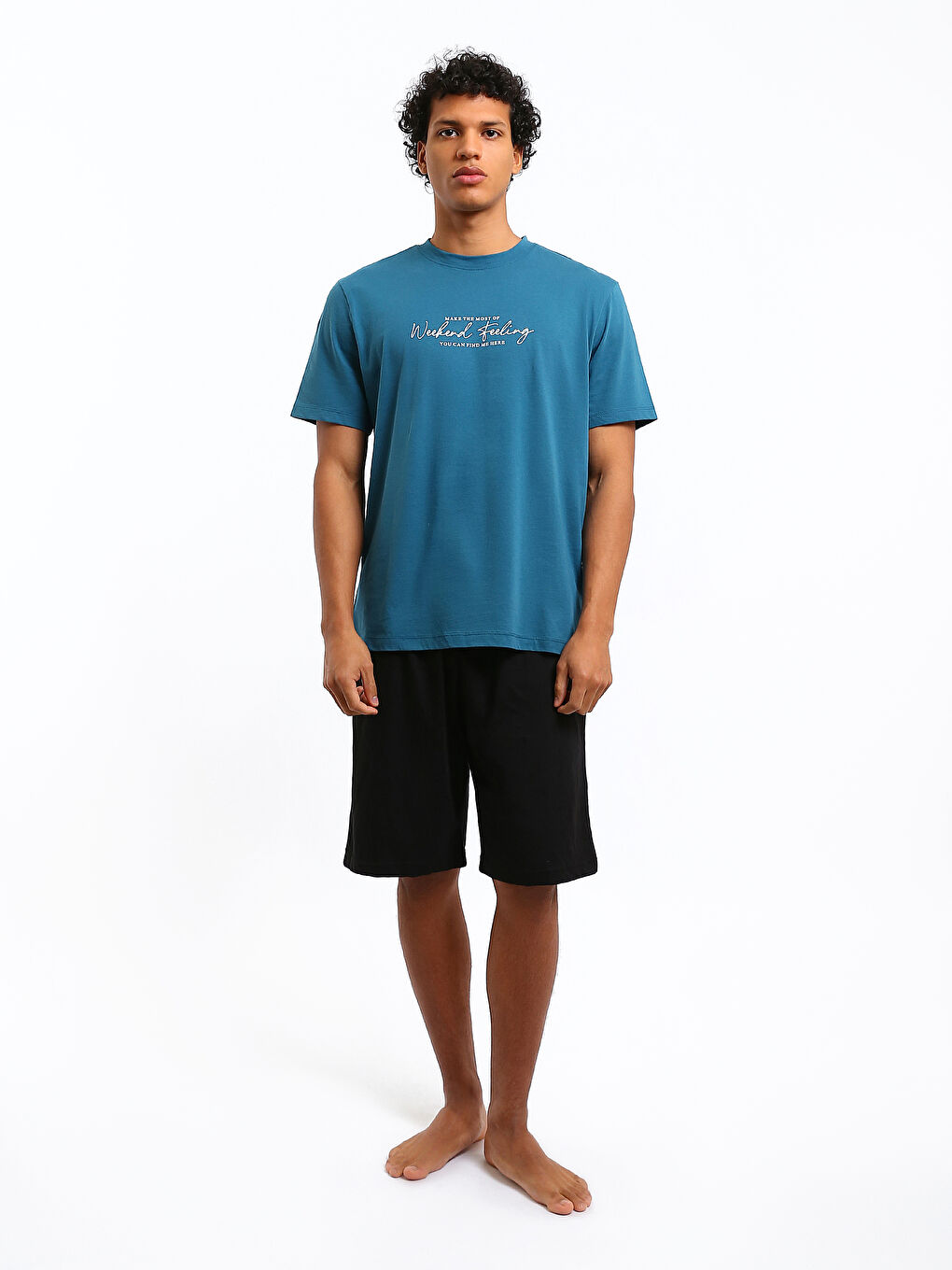 Regular Fit Men's Short Pyjama Set