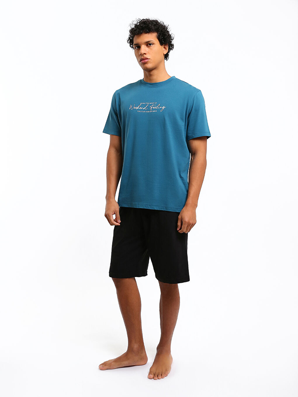 Regular Fit Men's Short Pyjama Set-3