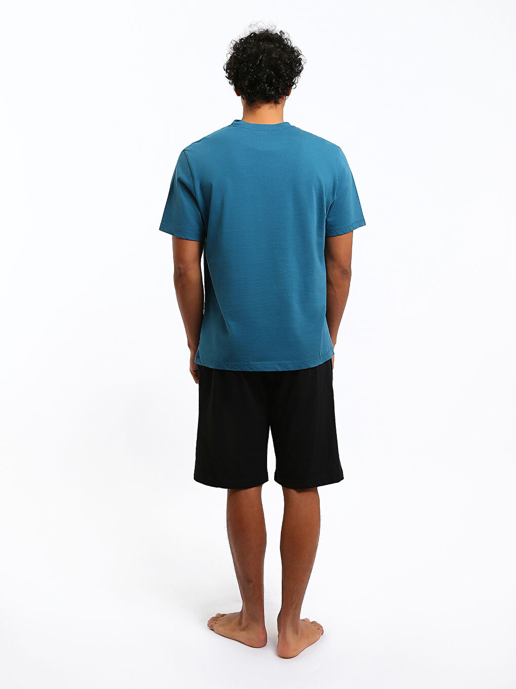 Regular Fit Men's Short Pyjama Set-4